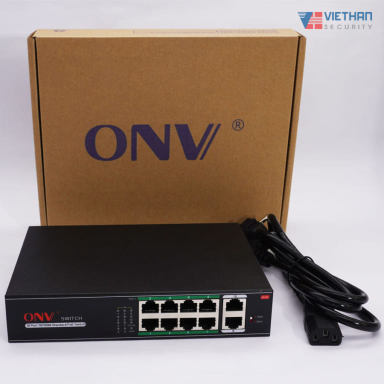 Switch Poe 4 port ONV H1064PLS 10/100M 6-port AI PoE switch - Biditech.vn