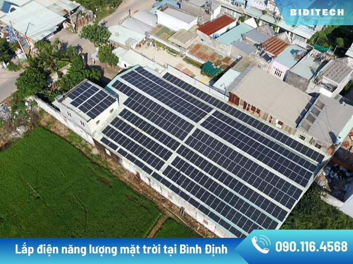 Lắp điện năng lượng mặt trời tại Bình Định