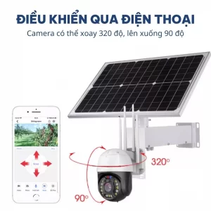 Bộ camera năng lượng Mặt Trời sử dụng sim 4g