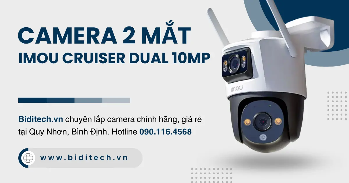 Camera IMOU 2 Mắt Quy Nhơn Cruiser Dual 10MP IPC-S7XP-10M0WED